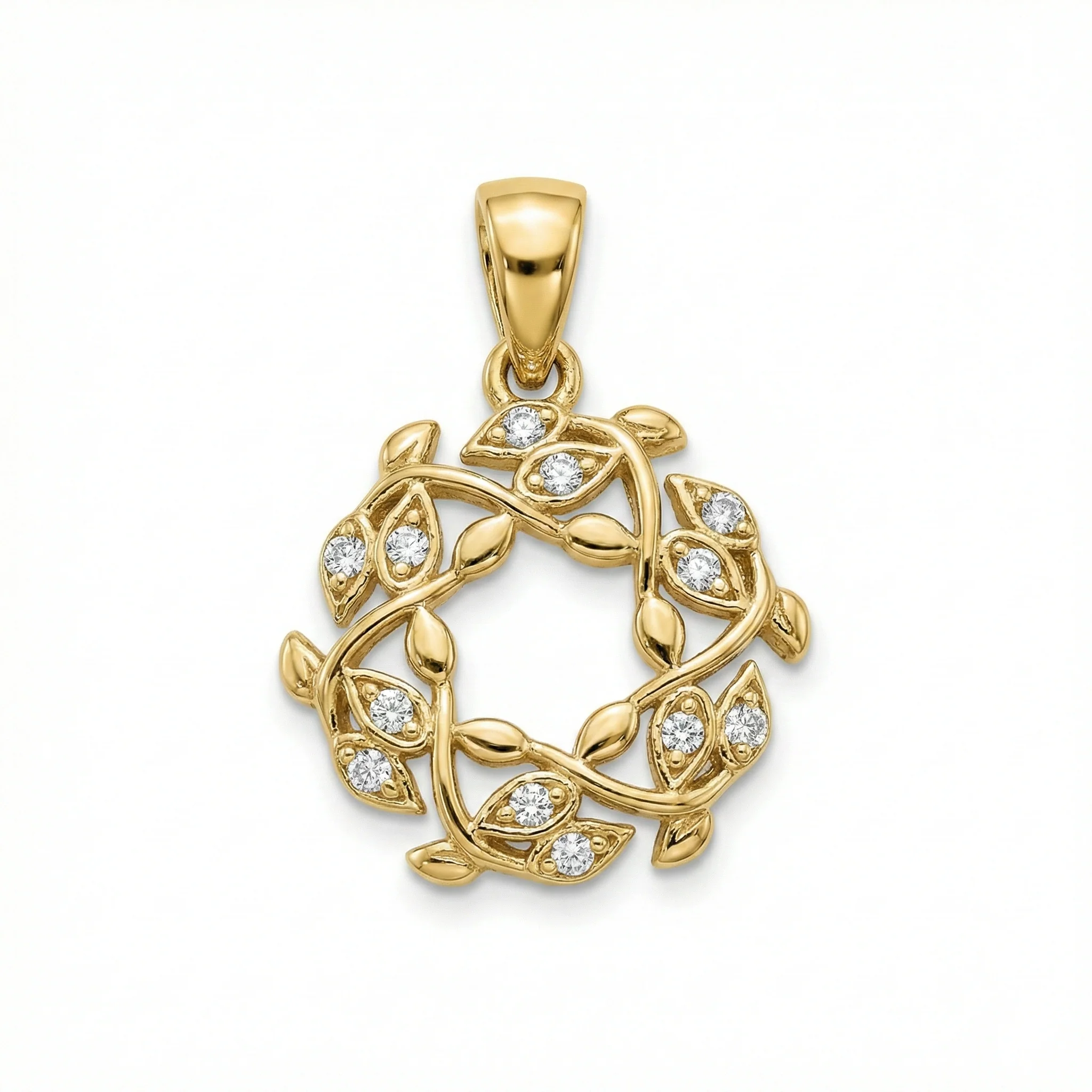 14K Gold | AnhÀnger Blume mit Zirkonia K123