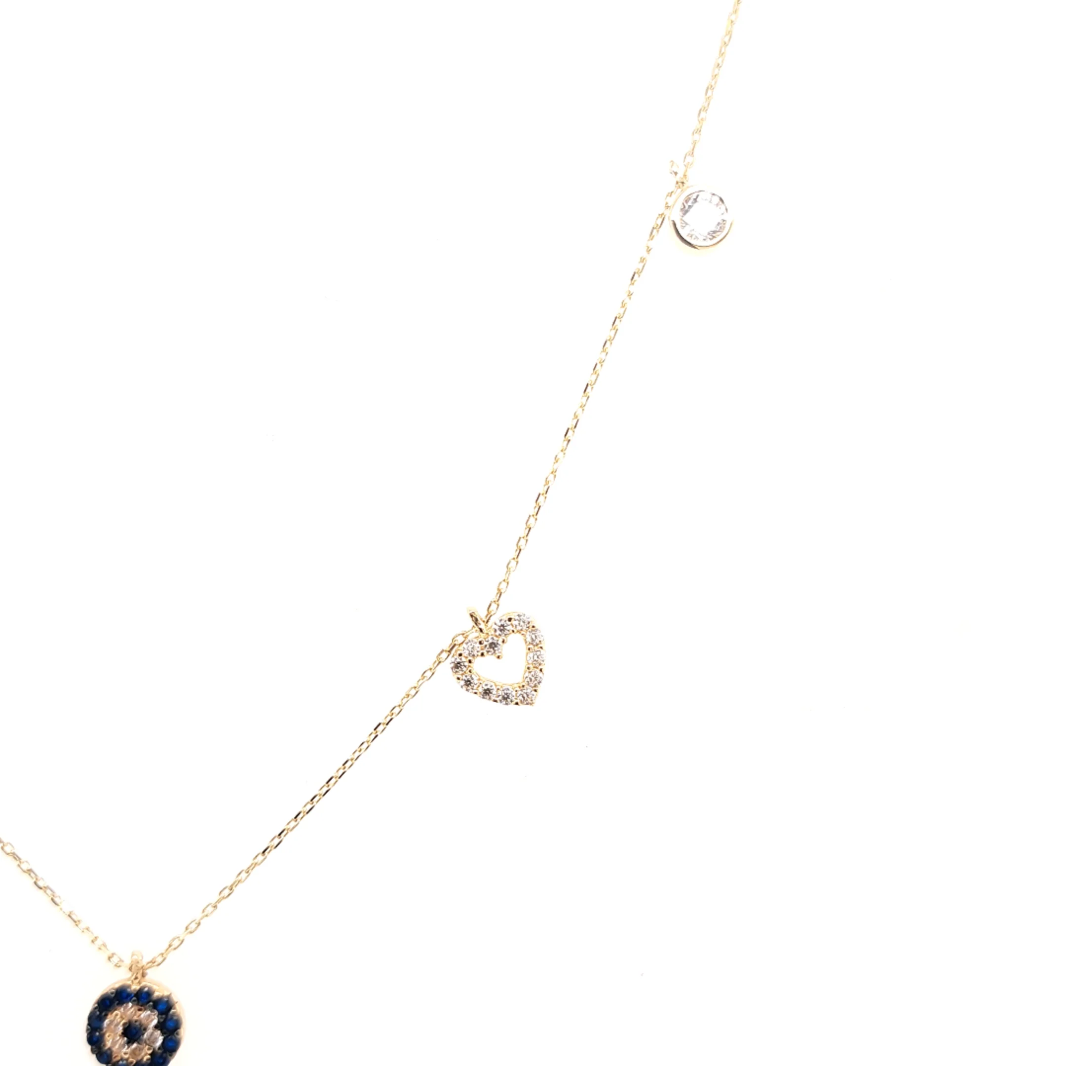 14K Gold | Halskette mit Nazar und Zirkonia - Image 3