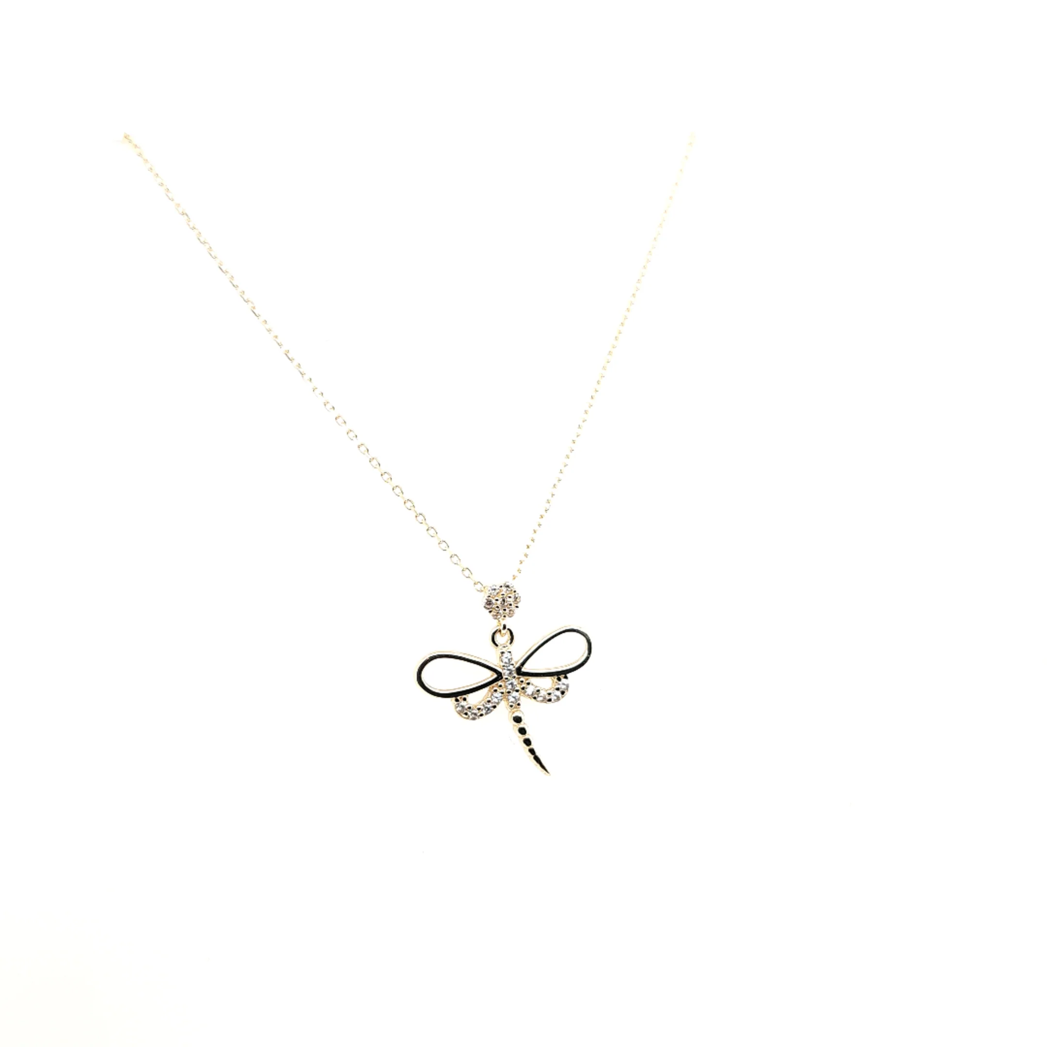 14K Gold | Halskette Schmetterling mit Zirkonia - Image 2