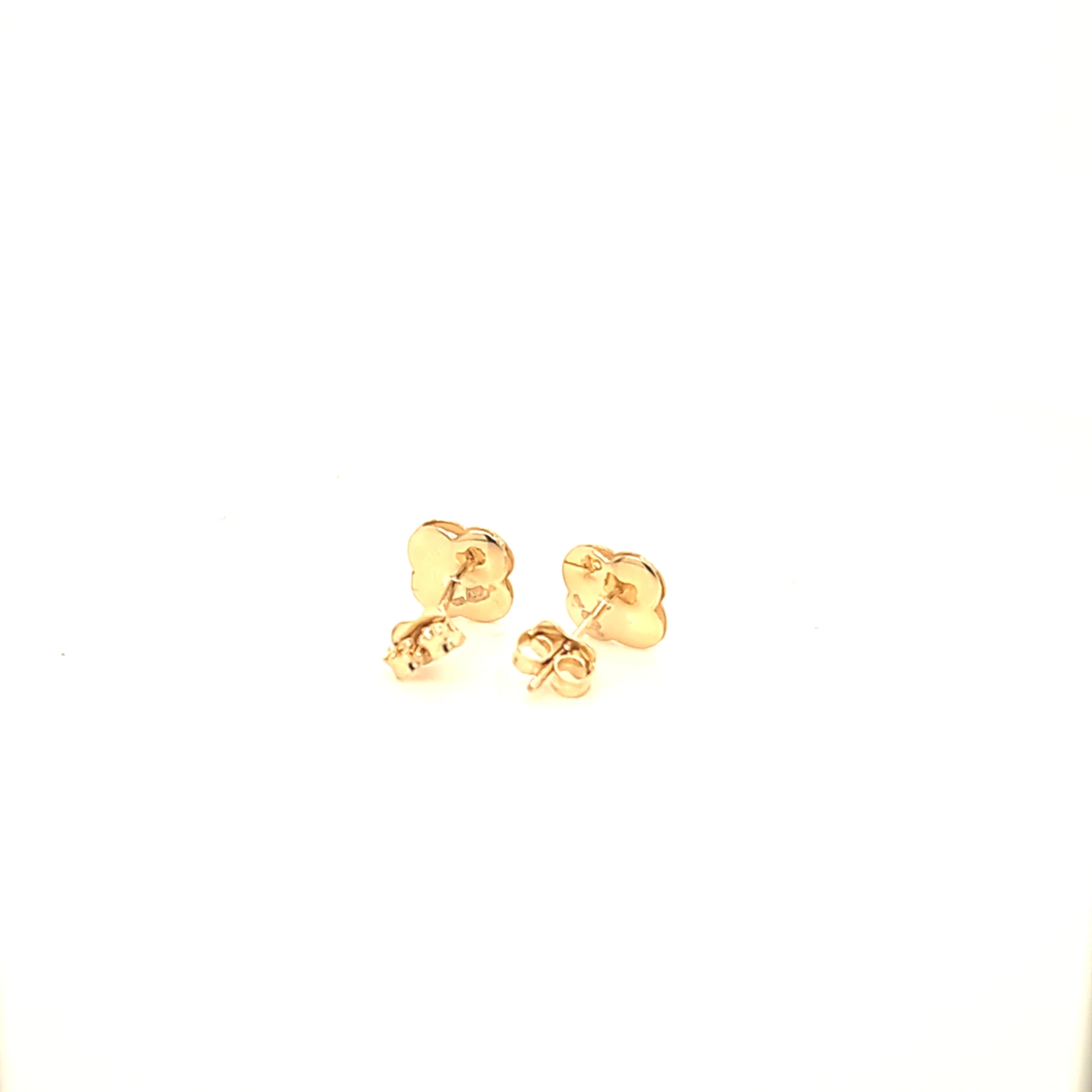 14K Gold | Ohrstecker mit Kleeblatt - Image 2