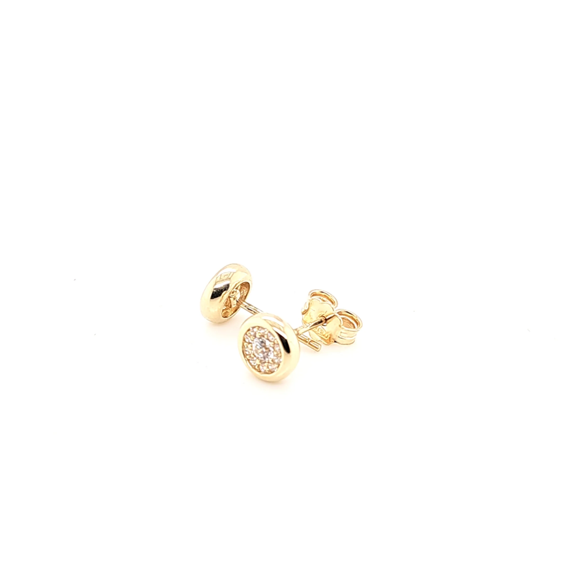 14K Gold | Ohrstecker mit Zirkonia - Image 2
