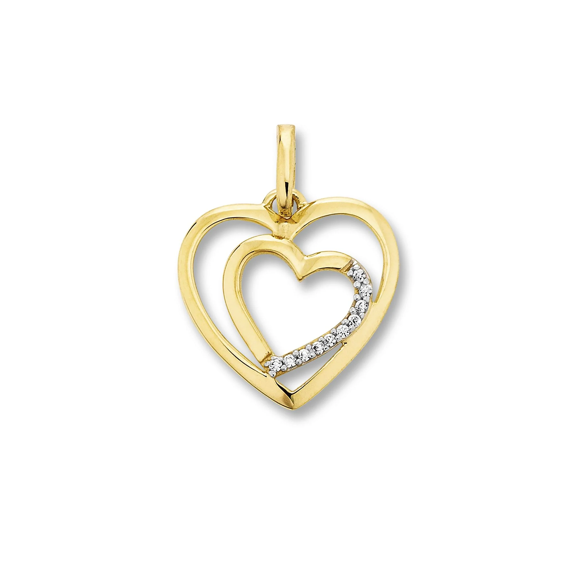 8K Gold | AnhÀnger Herz Zirkonia