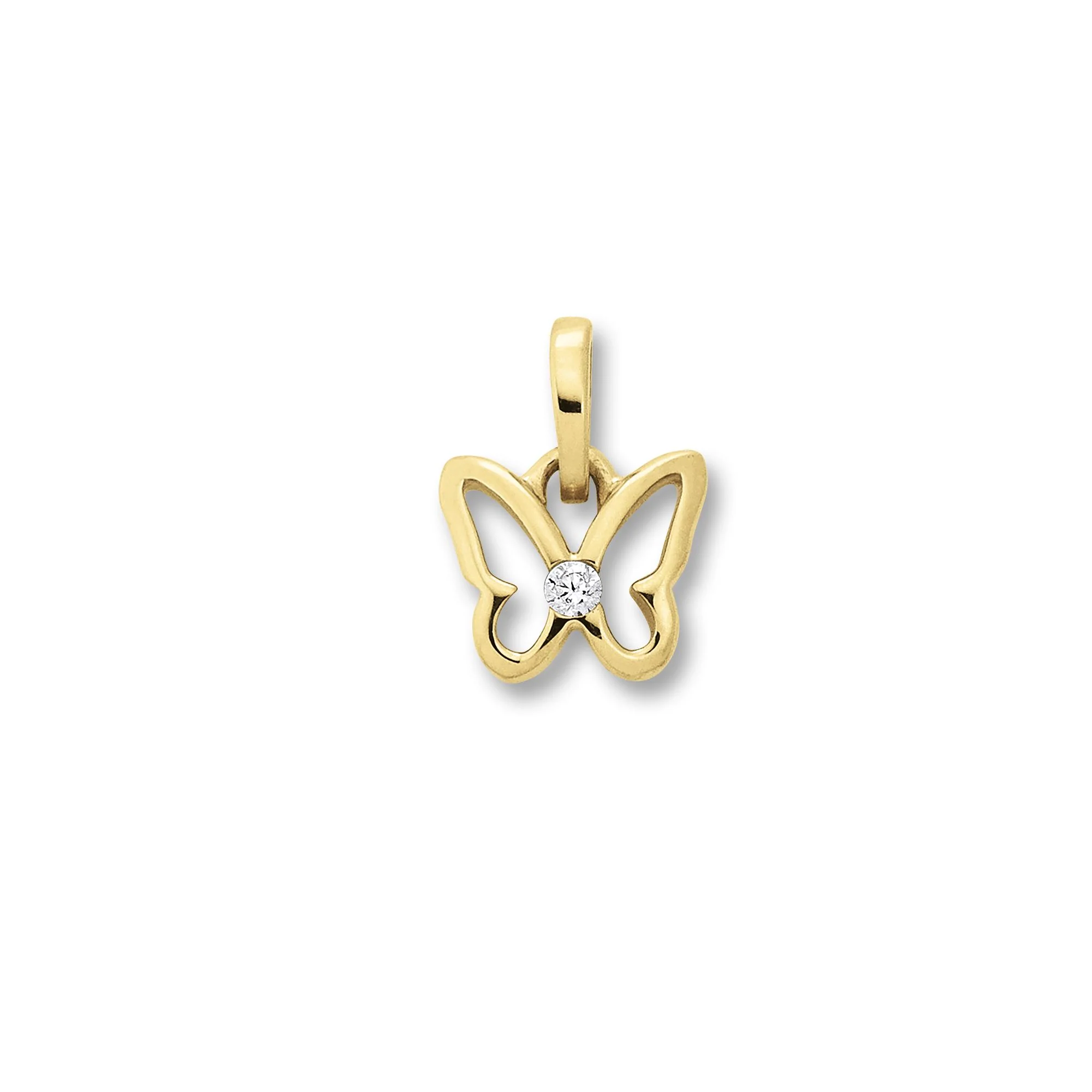 8K Gold | AnhÀnger Schmetterling Zirkonia