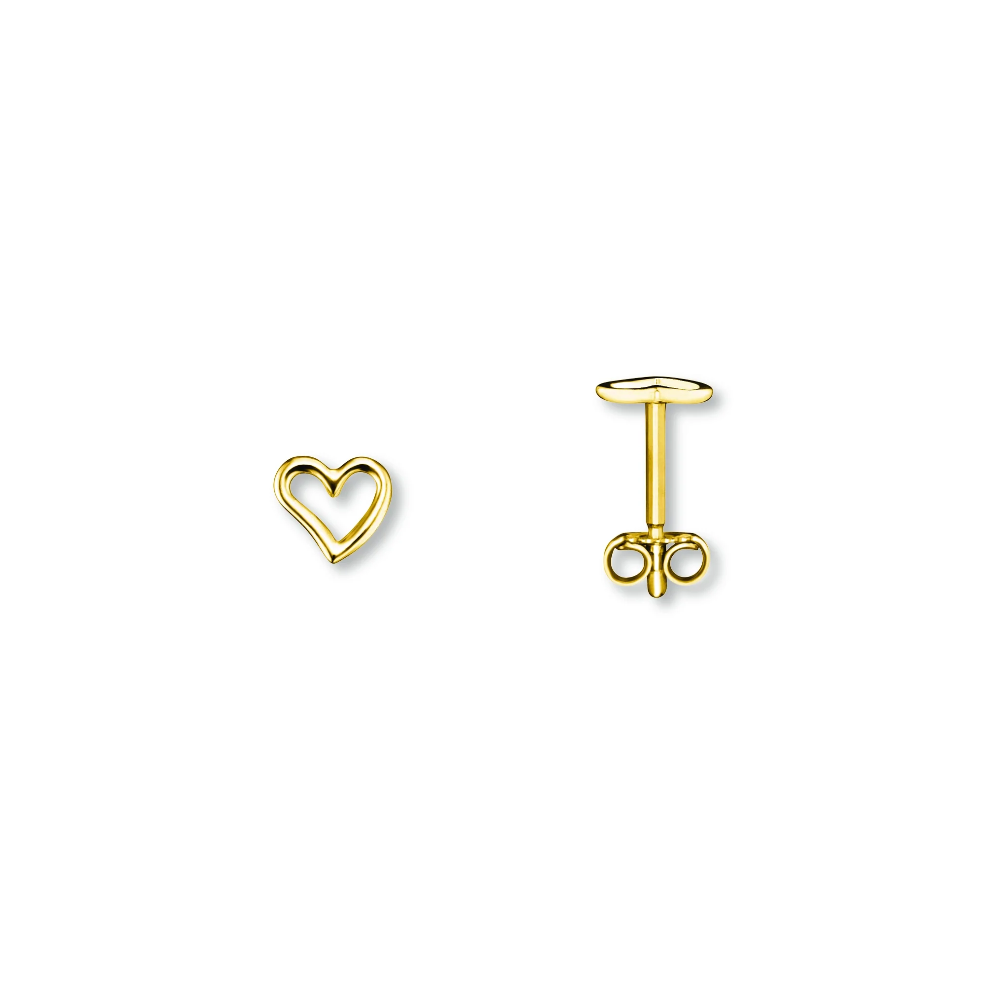 8K Gold | Ohrstecker Herz