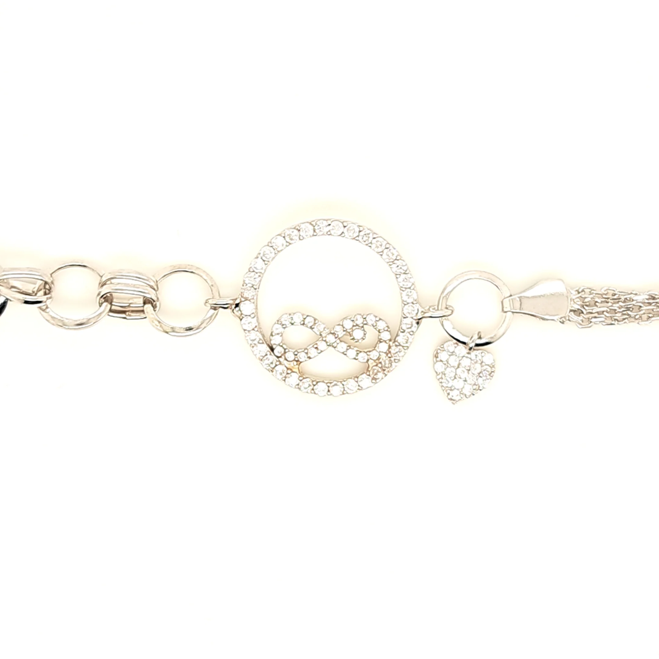 925 Silber |  Armband Infinity mit Zirkonia - Image 2
