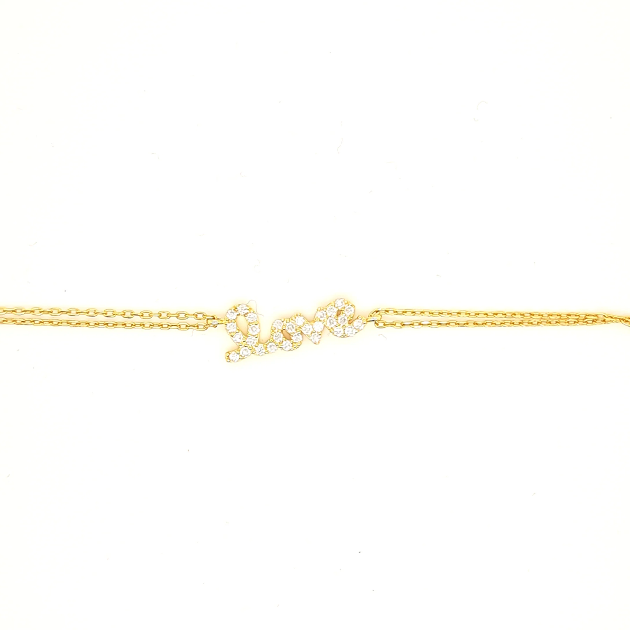 925 Silber |  Armband Love mit Zirkonia - Image 2