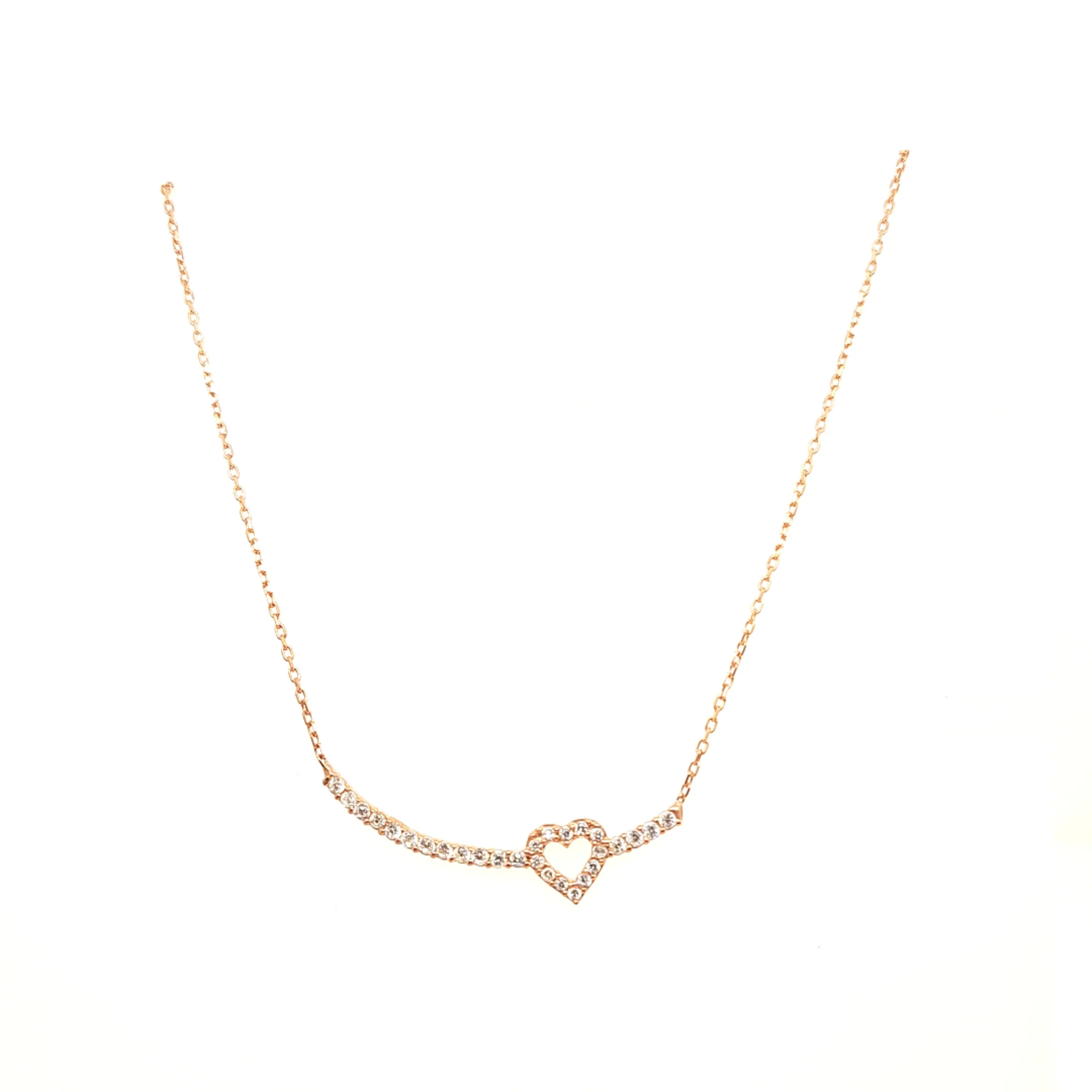 925 Silber | Halskette Herz mit Zirkonia