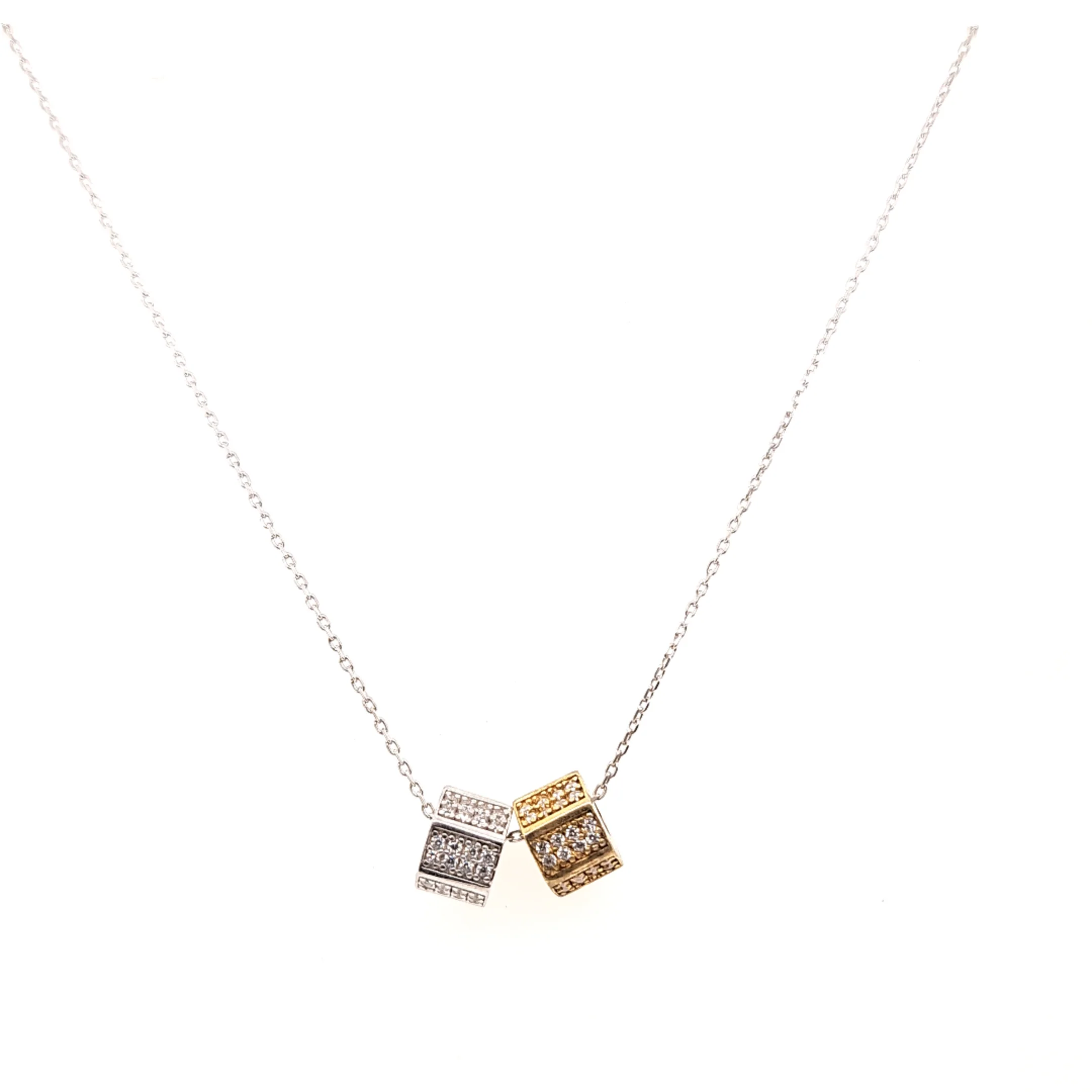 925 Silber | Halskette Kugel mit Zirkonia