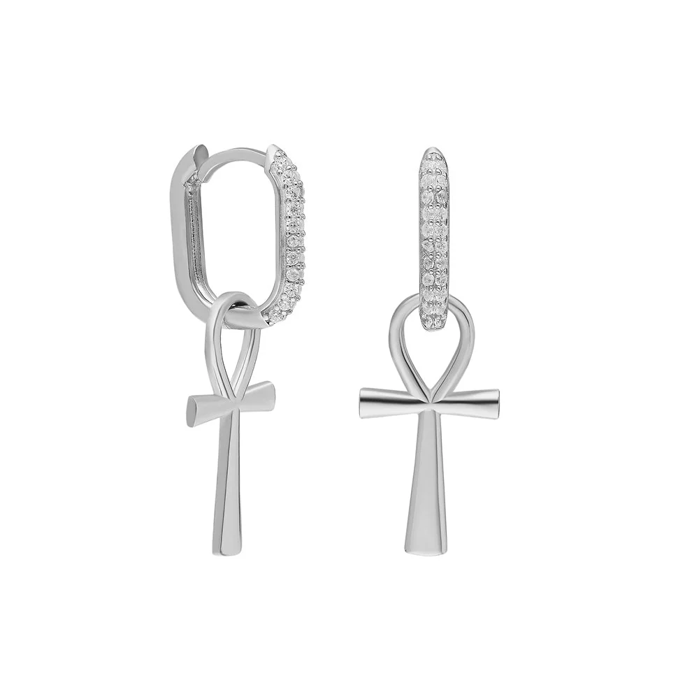 Ankh Zirkonia Ohhringe - Image 2