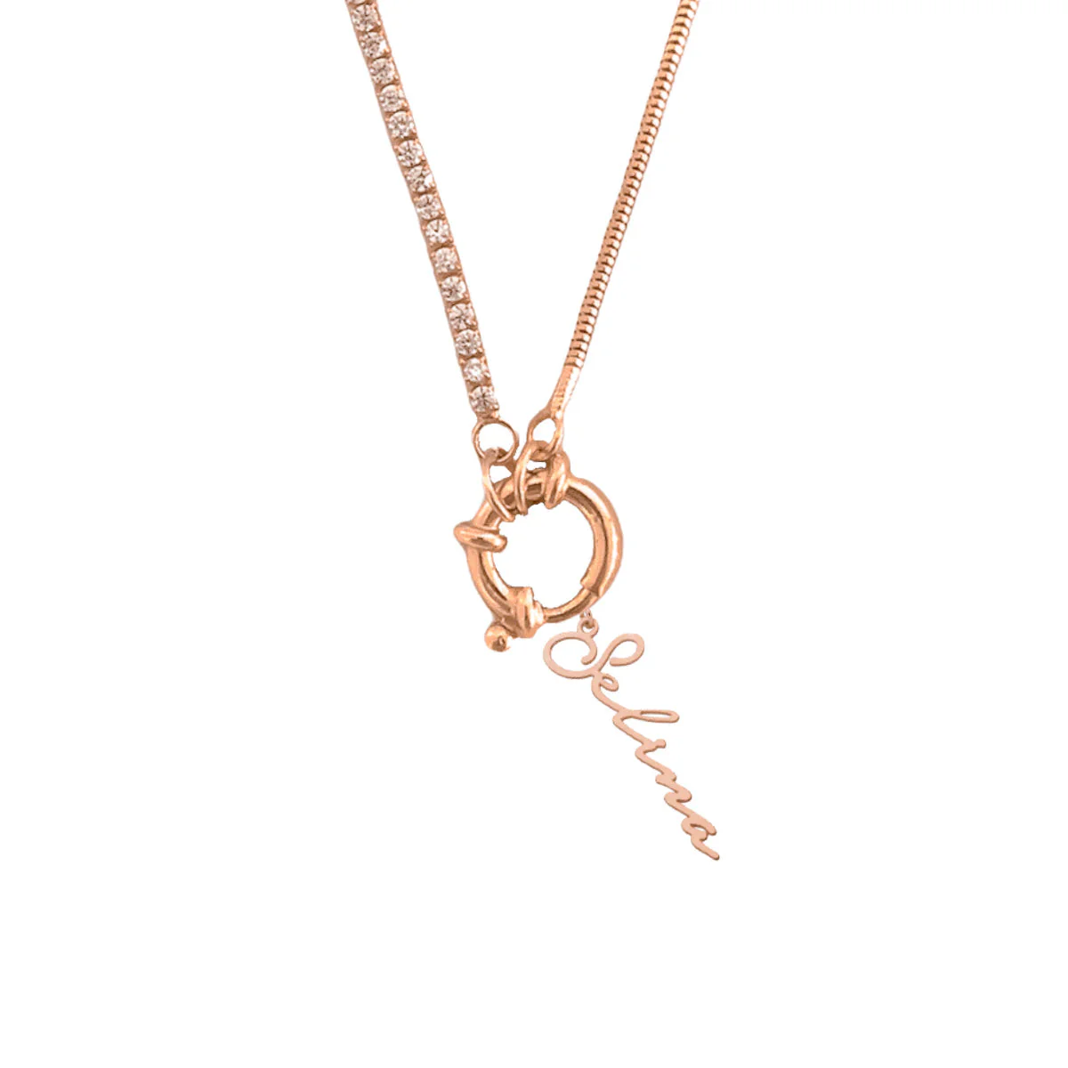 Chain Design Italia Iced Signatur Namenskette - Image 3