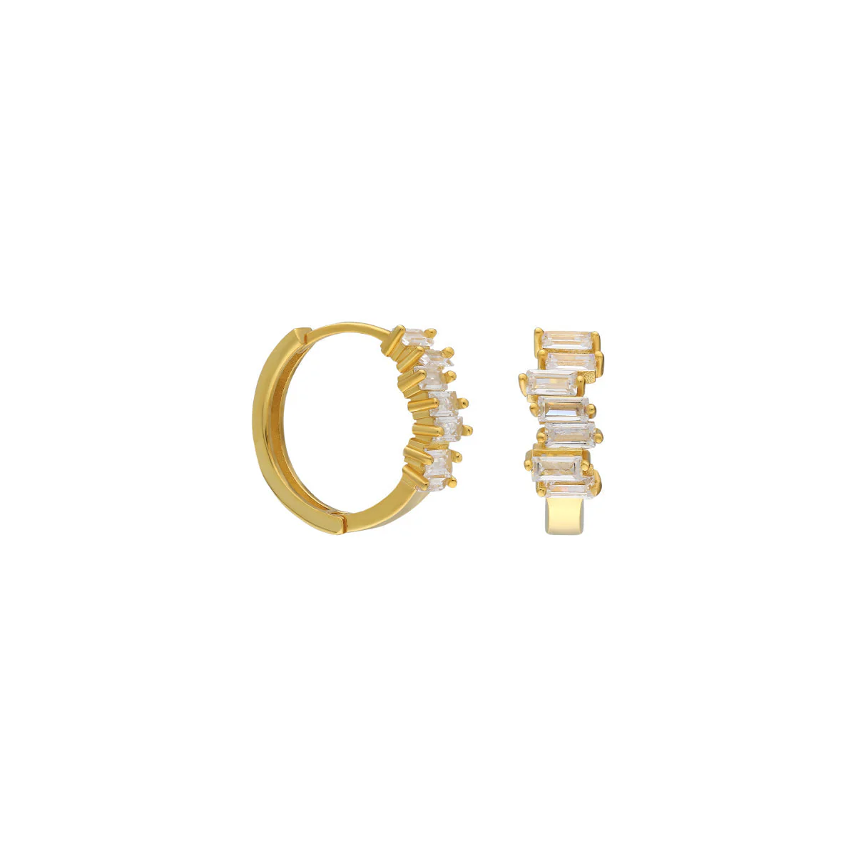 Slider Baguette Ohrring